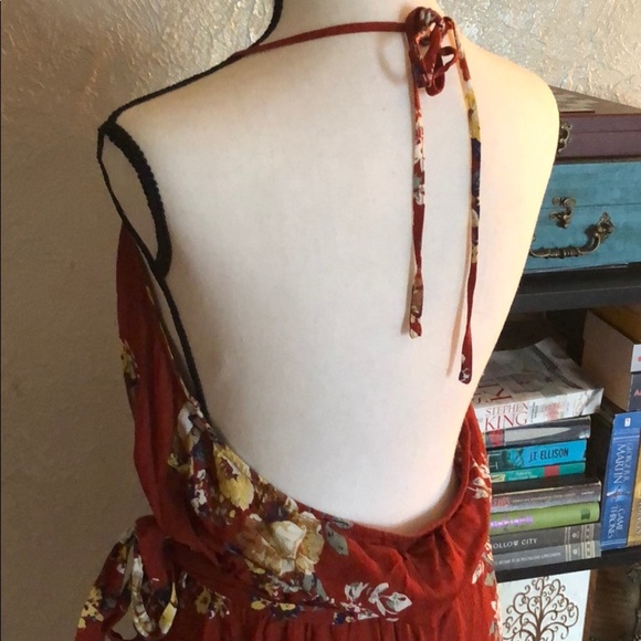 Halter Dress w/side slit Size L - Picture 3 of 7